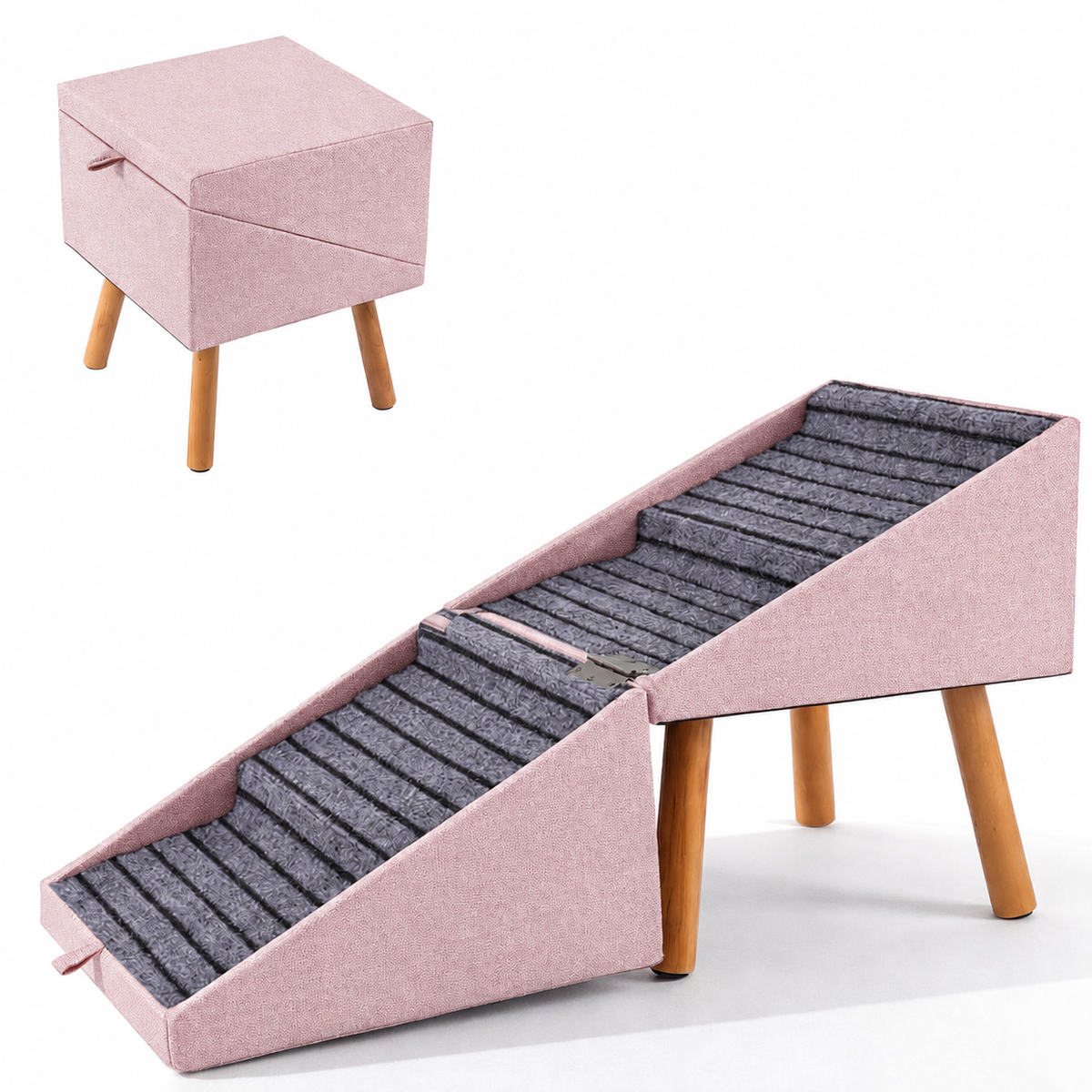 Foldable Pet Steps for Sofa & Bed – Comfortable Climbing Helper