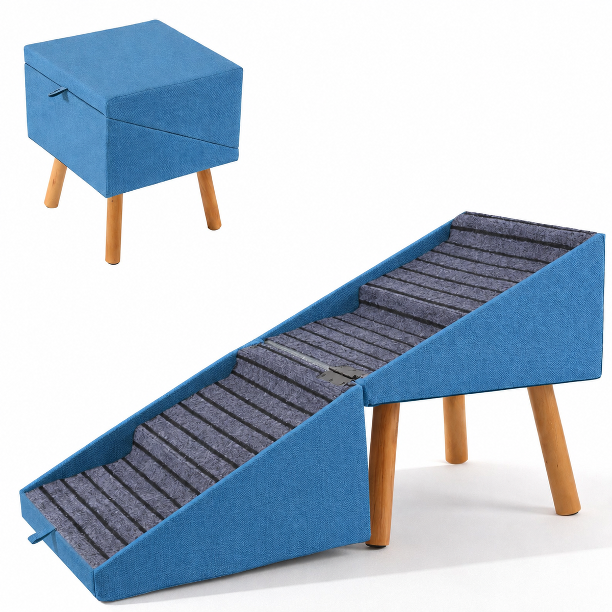 Foldable Pet Steps for Sofa & Bed – Comfortable Climbing Helper