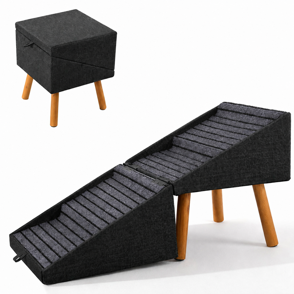 Foldable Pet Steps for Sofa & Bed – Comfortable Climbing Helper