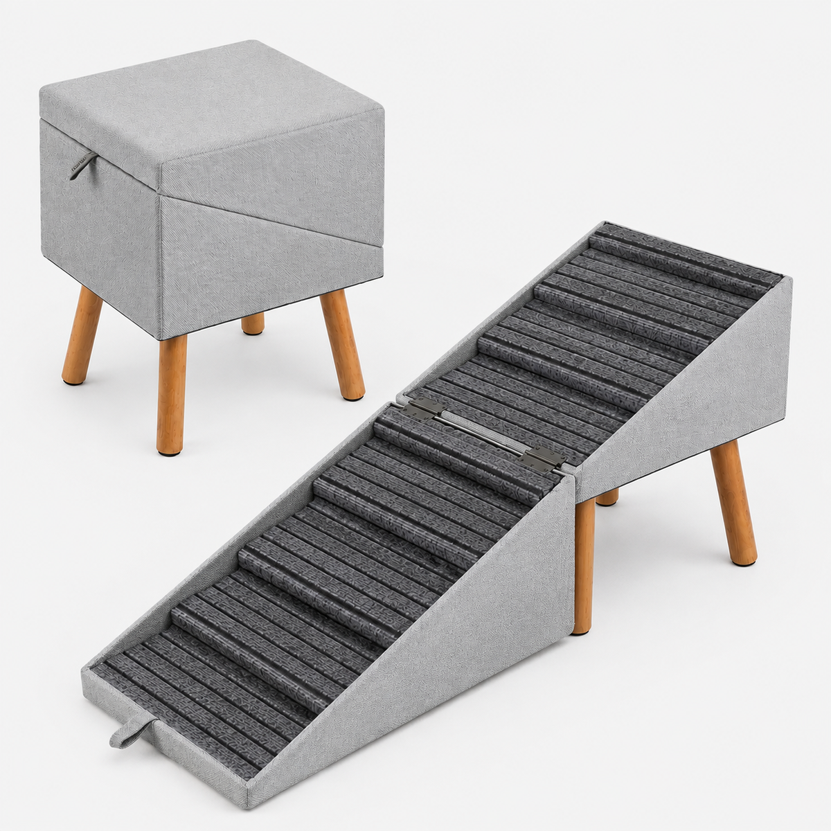 Foldable Pet Steps for Sofa & Bed – Comfortable Climbing Helper