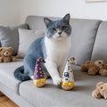 Funny Wobble Cat Toy with Bright Feather – Self Play Entertainment for Cats